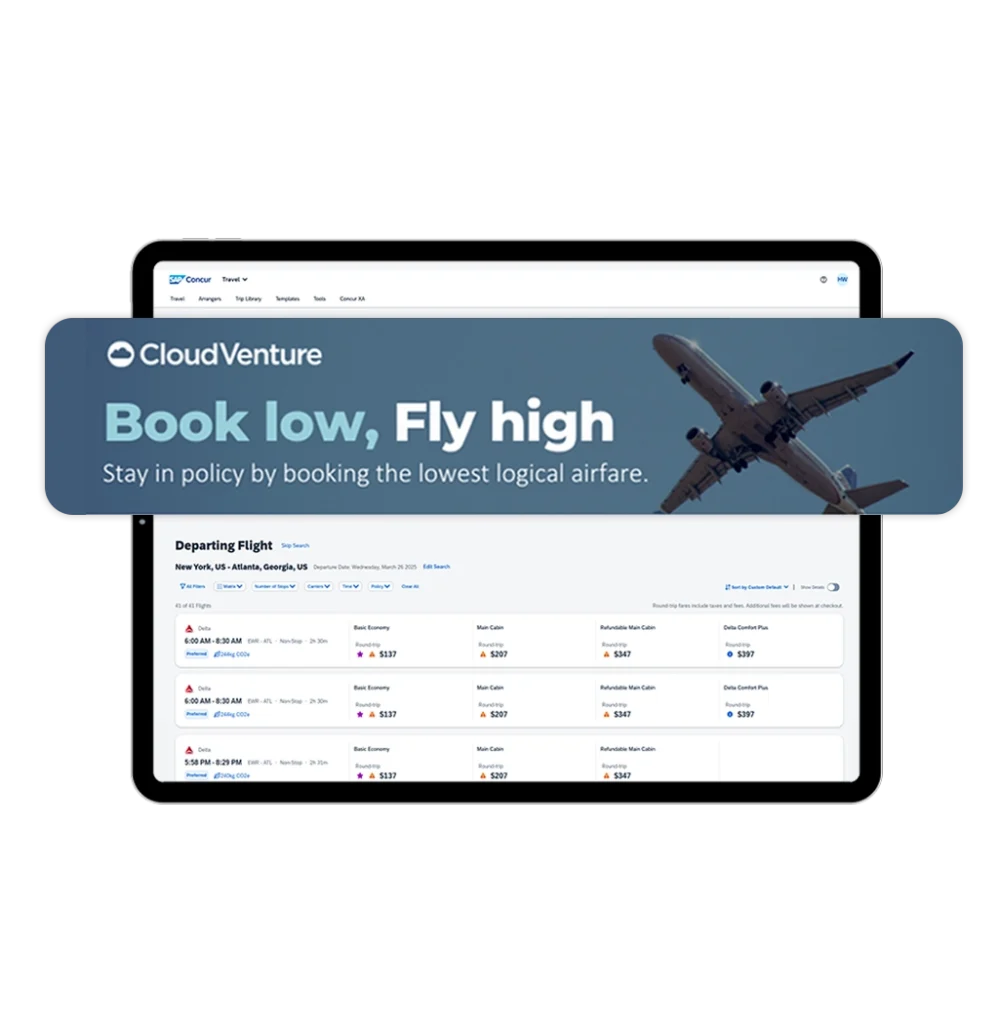 Communicate your travel policy at the  point of sale 