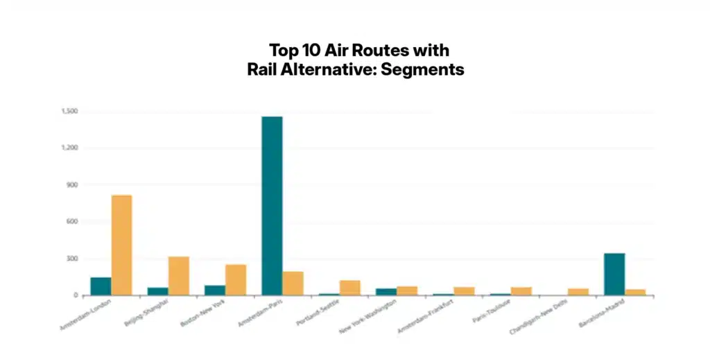 Visualize progress across air, hotel, rail, and car to reduce emissions, shift demand